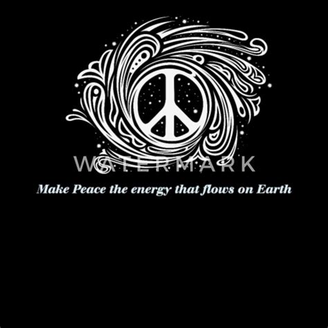 peace energy energy peace sign hippie retro mens  neck  shirt