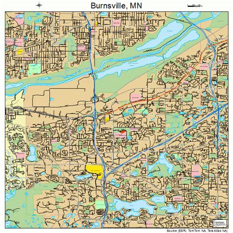 burnsville minnesota street map