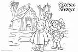 Curious George Coloring Pages Allie Friend Printable Kids sketch template