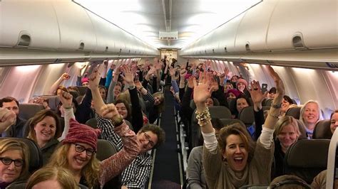 airplanes full  women  flying  washington dc  protest president trump vox