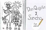 Quijote Sancho Panza Mancha Día Cervantes Manualidadesinfantiles sketch template