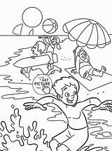 Coloring Summer Pages Fun Kids Printable Seasons Excellent Popular Entitlementtrap sketch template