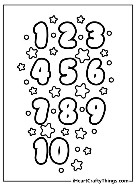 numbers coloring page