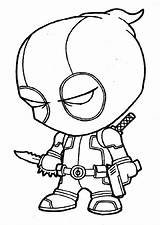 Deadpool Coloring Pages Chibi Cute Kids Printable Clipartmag Sword Shooting Sitting Taking Toys His Library Clipart Popular sketch template