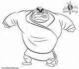 Coloring Pages Tunes Looney Crusher Printable Kids Adults sketch template