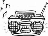 Radio Clipart Dibujo Negro Blanco Outline Kids Drawing Radios Google Buscar Con Vector Cassette Sound Clip Timeline Evolution Social Timetoast sketch template
