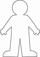 Outline Human Coloring Colouring Pages Clipart Clipartbest Child Body Craft Printable Blank Children sketch template