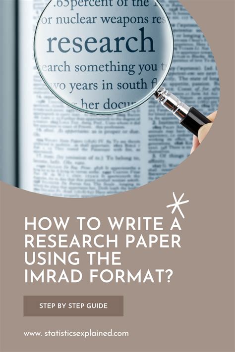 write  research paper   imrad format research paper
