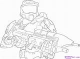 Halo Spartan Coloring Pages Getcolorings Printable Chief Master sketch template