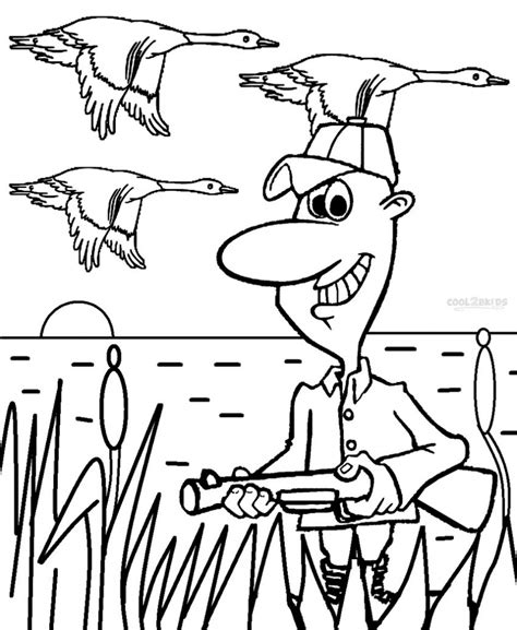 printable hunting coloring pages  kids