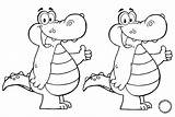 Buaya Mewarnai Kartun Hewan Yaitu Reptil sketch template