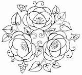 Floral sketch template