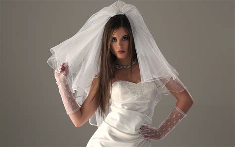 Little Caprice Bride Veils Gloves Dress Woman Girl