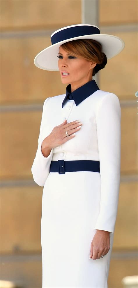 first lady fashion melania trump in london buckingham