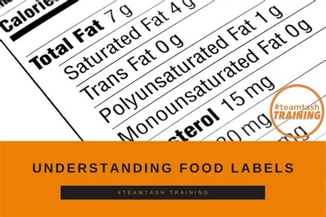 understanding food labels teamtash training