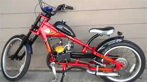 red occ schwinn stingray cc motorized bike youtube