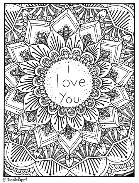 love  coloring page coloring book pages printable adult