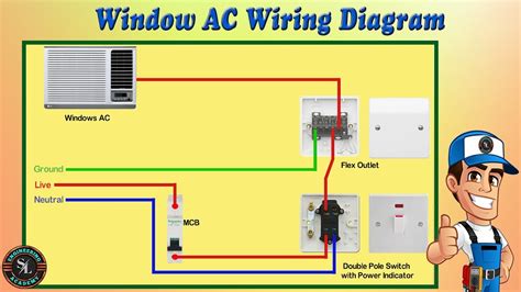 window ac wiring diagram window ac connection diagram youtube
