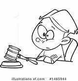 Judge Clipart Illustration Toonaday Royalty sketch template
