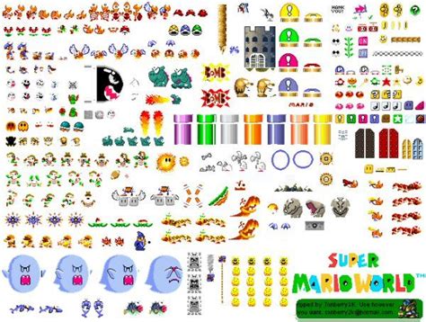 Free Mario Sprite Sheet Can Use For Only Educational Purpose Mario