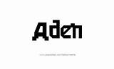 Tattoo Name Aden Adele Designs sketch template