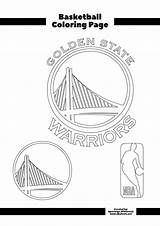 Warriors Basketball sketch template
