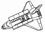 Shuttle Space Coloring Pages Getdrawings Getcolorings sketch template