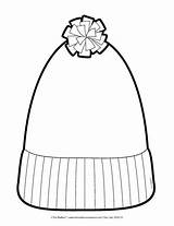Hat Winter Coloring Pages Cap Stocking Clipart Printable Template Hats Cliparts Library Templates Color Pattern Patterns Craft Getcolorings Choose Board sketch template