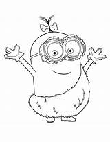 Minion Coloring Pages Minions Printable Kids sketch template