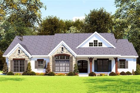 plan mk  bed craftsman house plan  split bedrooms country style house plans house