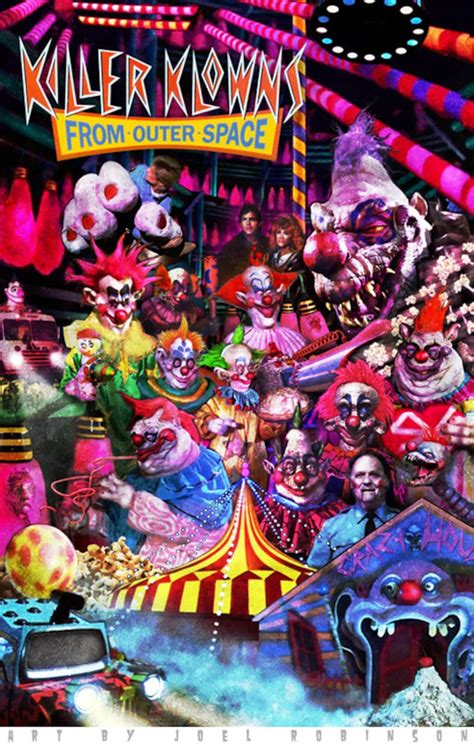 killer klowns  outer space  signed poster etsy