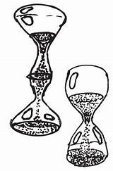 Sand Drawing Timer Getdrawings Hourglass sketch template