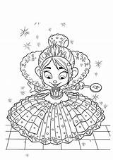 Vanellope Pages Coloring Getcolorings Von sketch template