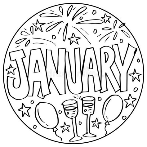 january  coloring page  printable coloring pages  kids