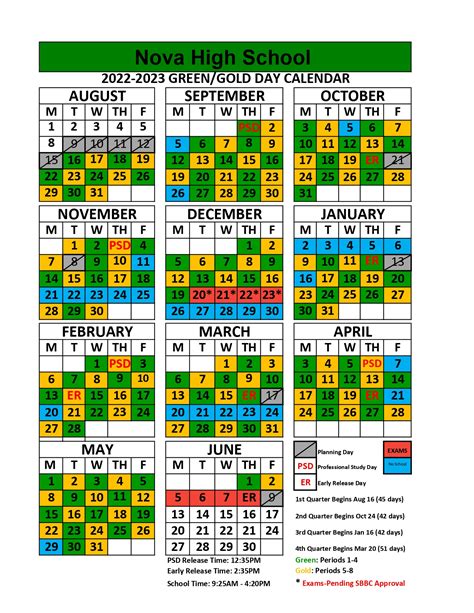broward school calendar   calendar printable