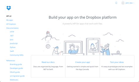 connect  app  dropbox