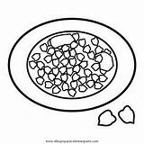 Garbanzos Childrencoloring Chickpeas sketch template