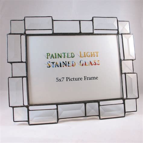 5x7 Stained Glass Bevel Picture Frame