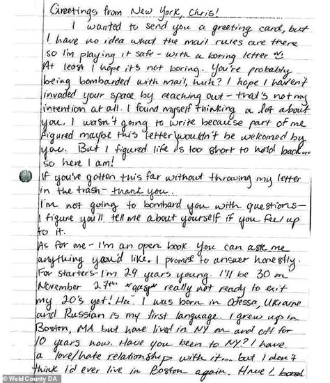 Dozens Of Prison Letters Sent To Chris Watts By Women And