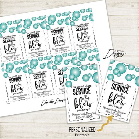 bubble gift tags  business marketing printable digital file