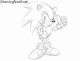 Sonic Draw Hedgehog Drawing Drawingforall Stepan Ayvazyan Tutorials Games Posted sketch template