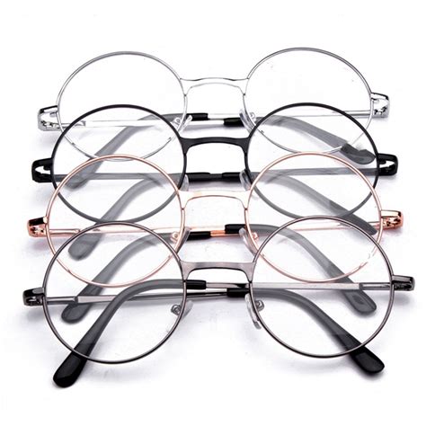 round metal frame presbyopic reading glasses eyeglasses fatigue relieve
