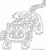 Tigre Zodiaque Tableau Signe sketch template
