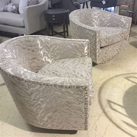 michael amini beautiful upholstered swivel chairs horizon home furniture
