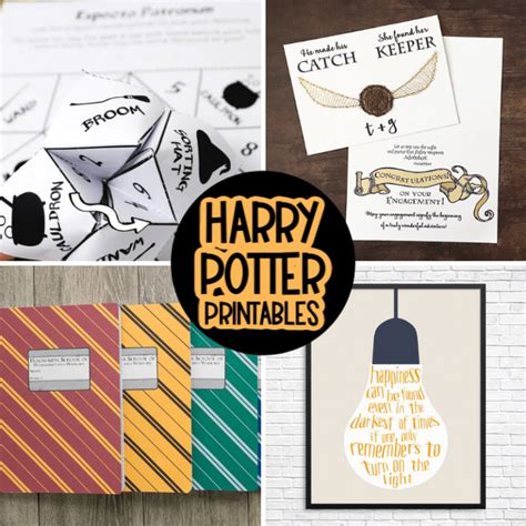 harry potter printables happiness  homemade