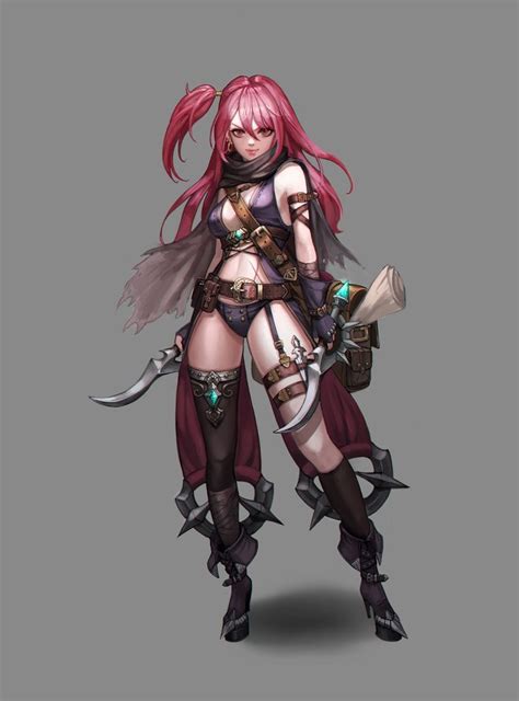 Hunter Girl Fantasy Character Design Fantasy Character