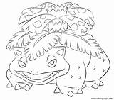 Pokemon Coloring Venusaur Pages Printable sketch template