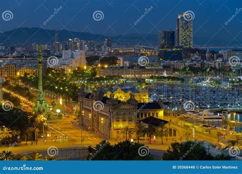 panorama van de stad van barcelona spanje stock foto image  europa architectuur