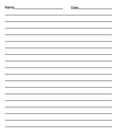 printable lined paper  printable templates