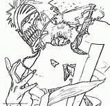 Coloring Bleach Pages Anime Designlooter Teens sketch template